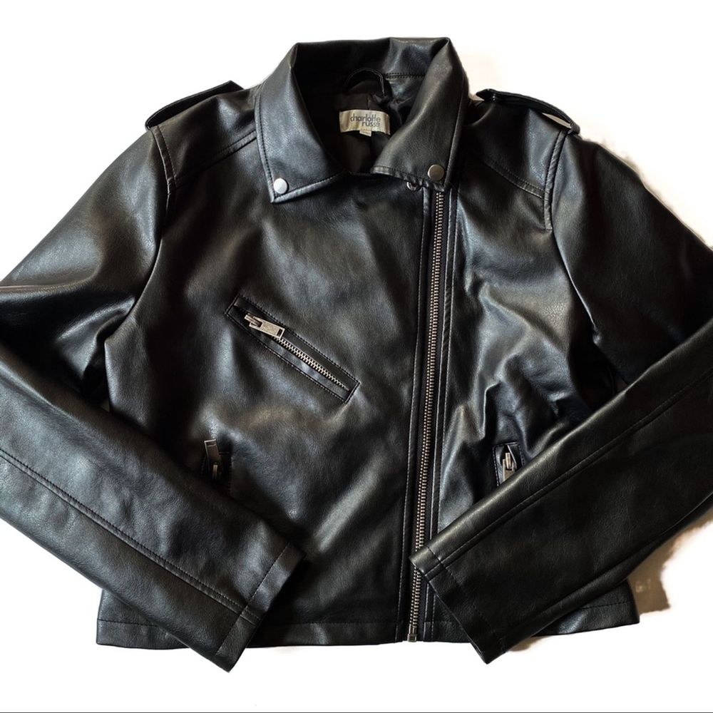 Charlotte Russe Asymmetrical Faux Leather Jacket